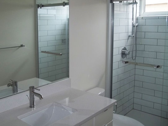 Bathroom for cottages at Whitepoint Beach Resort